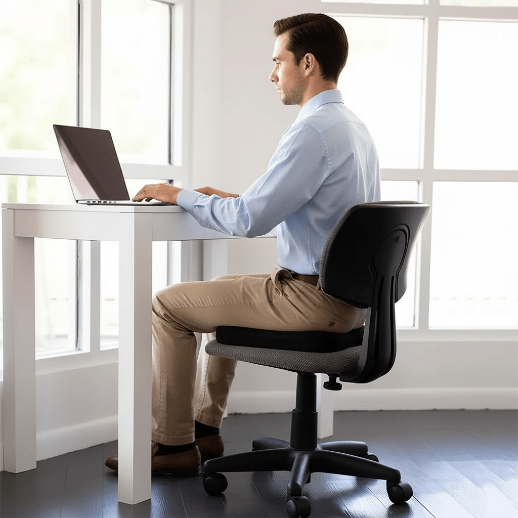 Ergonomisches Sitzkissen in U - Form aus Memory Foam – Bequemer Sitzkomfort für Büro, Auto & Zuhause - TechTrendPro
