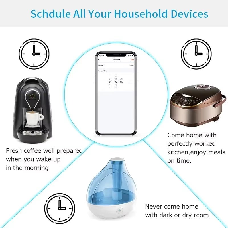 Smart WiFi Plug – Tuya App Control, Voice & Timer, 16A/20A EU Socket - TechTrendPro