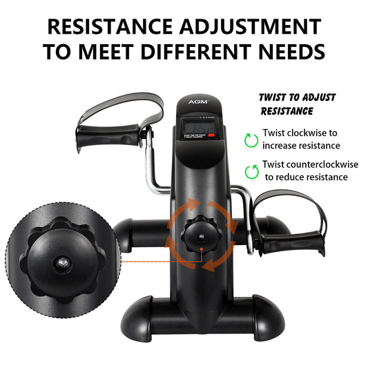 Mini Fitnessbike Pedaltrainer Heimtrainer LCD Armtrainer Und Beintrainer AGM - TechTrendPro