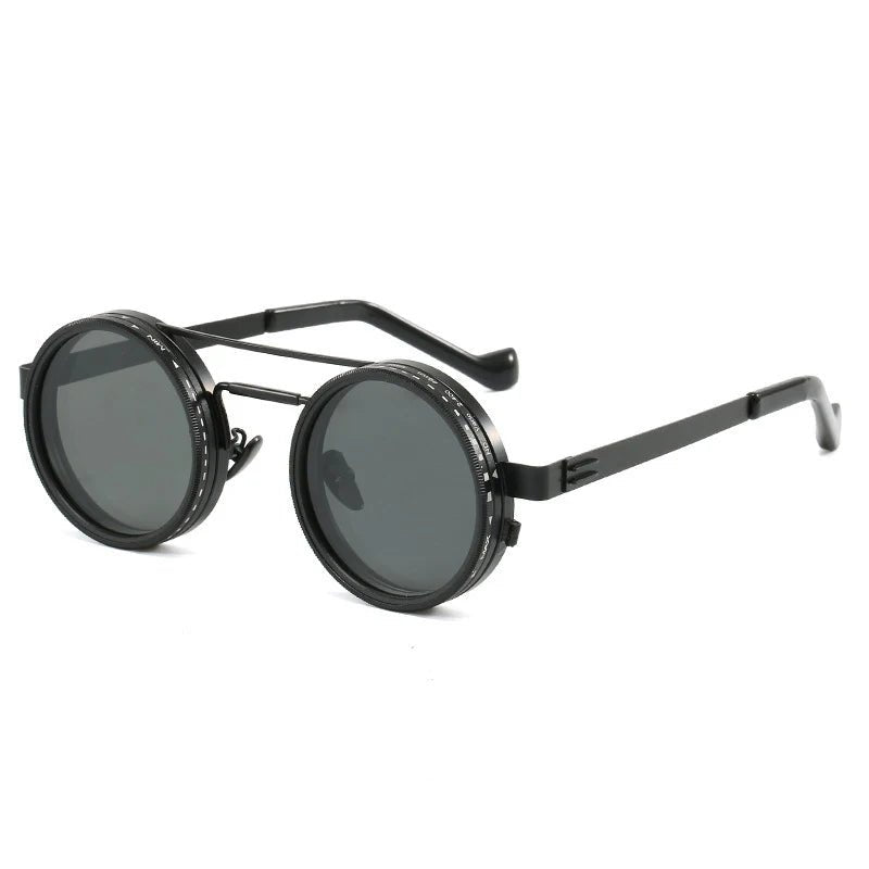 SHAUNA Retro Metal Round Polarized Sunglasses UV400 – Unisex - TechTrendPro