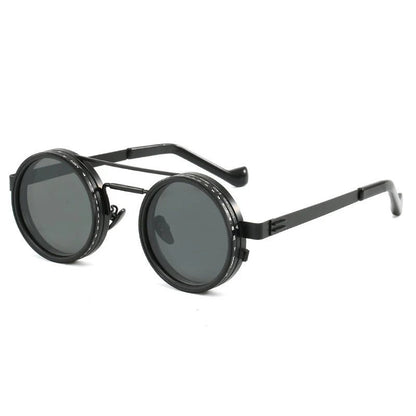 SHAUNA Retro Metal Round Polarized Sunglasses UV400 – Unisex - TechTrendPro