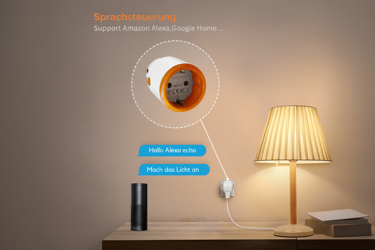 Tuya Zigbee 3.0 Smart Plug EU – Energieüberwachung, App - Steuerung, Alexa/Google kompatibel - TechTrendPro