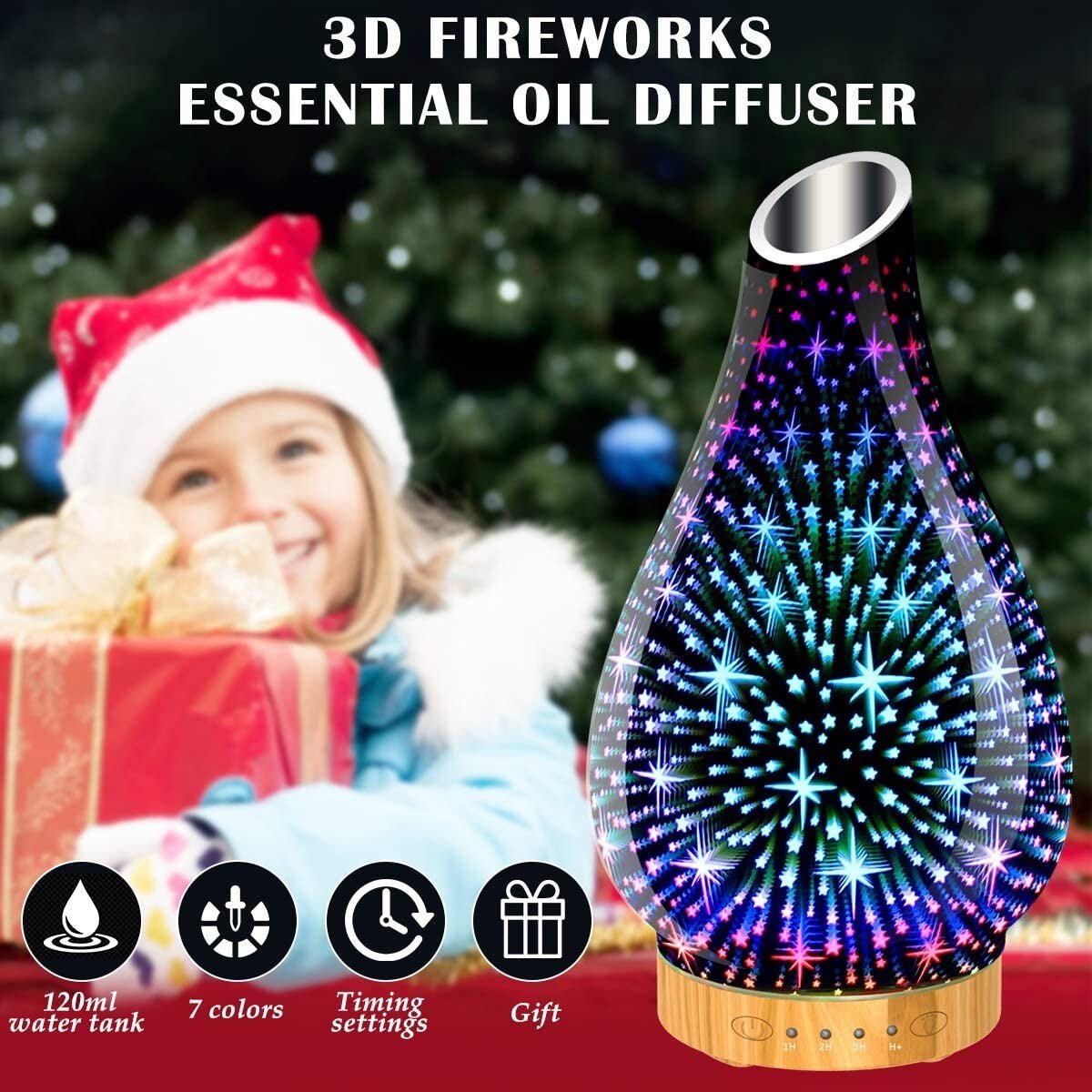 Ultraschall Luftbefeuchter Aroma Diffuser Diffusor Humidifier LED Licht 7 Farben - TechTrendPro