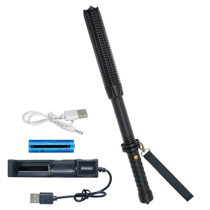 LED-Taschenlampe mit Zoomfunktion, wiederaufladbar, Notfall- und Sicherheitsleuchte, 3 Leuchtmodi, Campinglampe