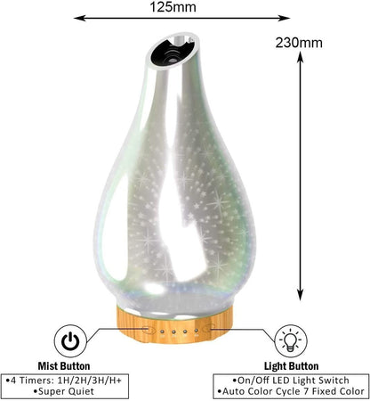 Ultraschall Luftbefeuchter Aroma Diffuser Diffusor Humidifier LED Licht 7 Farben - TechTrendPro